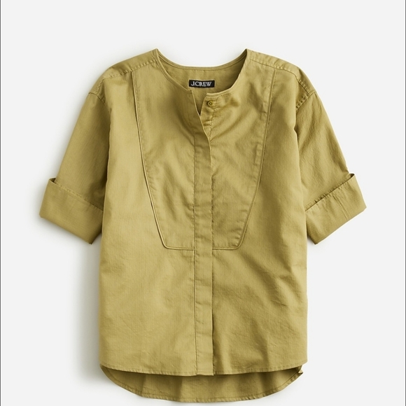 J. Crew Tops - J. Crew Green Utility Pullover Blouse Top Small